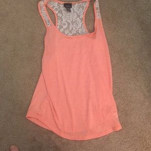 Racer back with lace detail